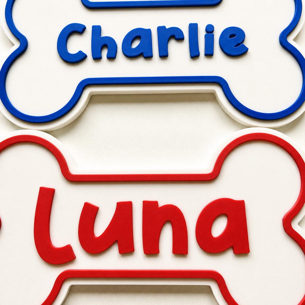 Personalised Dog Name Bone Sign – Custom Pet Crate Cage House Decoration Plate