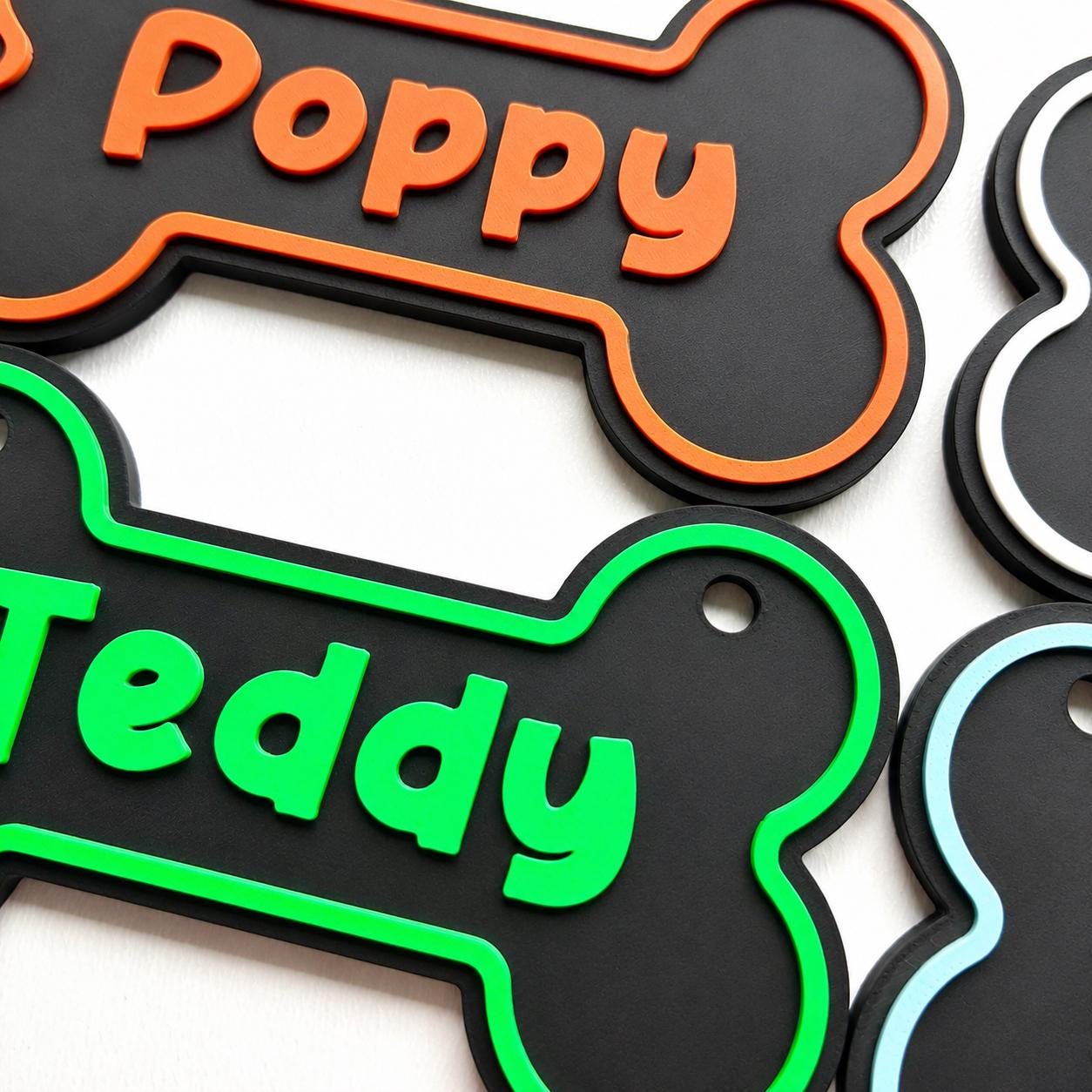 Personalised Dog Name Bone Sign – Custom Pet Crate Cage House Decoration Plate