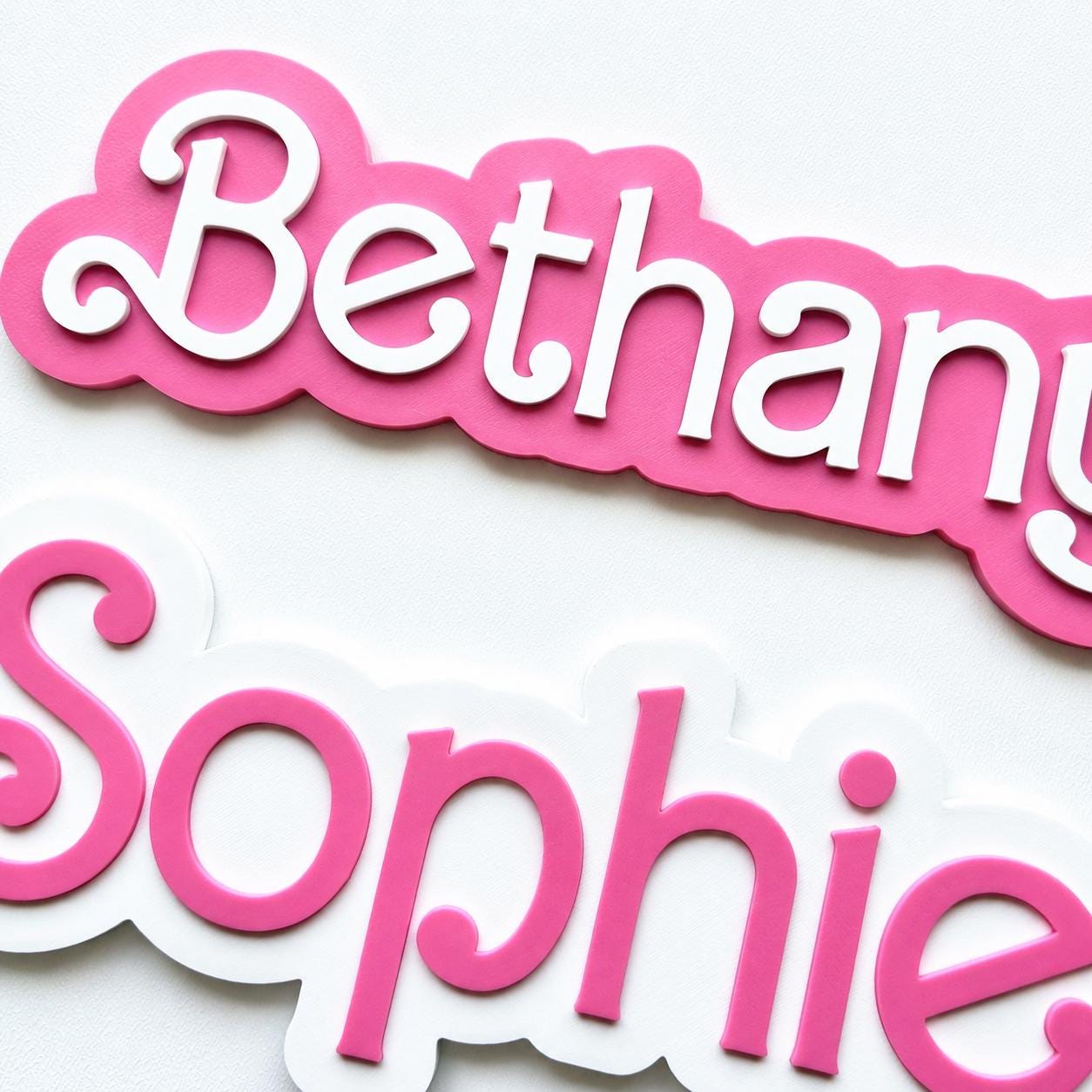 Personalised Name Door Sign – Custom Girls Bedroom Decoration Plate Plaque