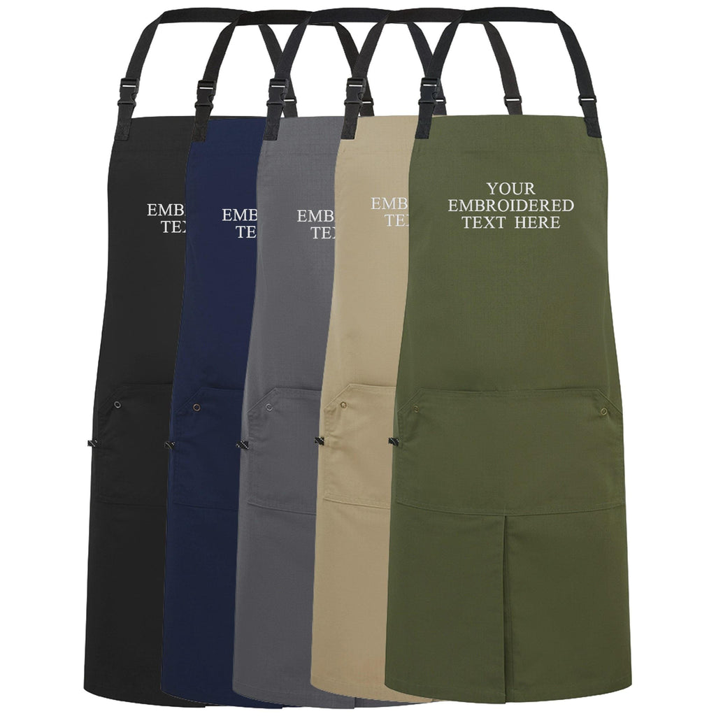 Embroidered Personalised Text Apron Custom Name Business Kitchen Baking Gift