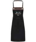 Embroidered Personalised Text Apron Custom Name Business Kitchen Baking Gift