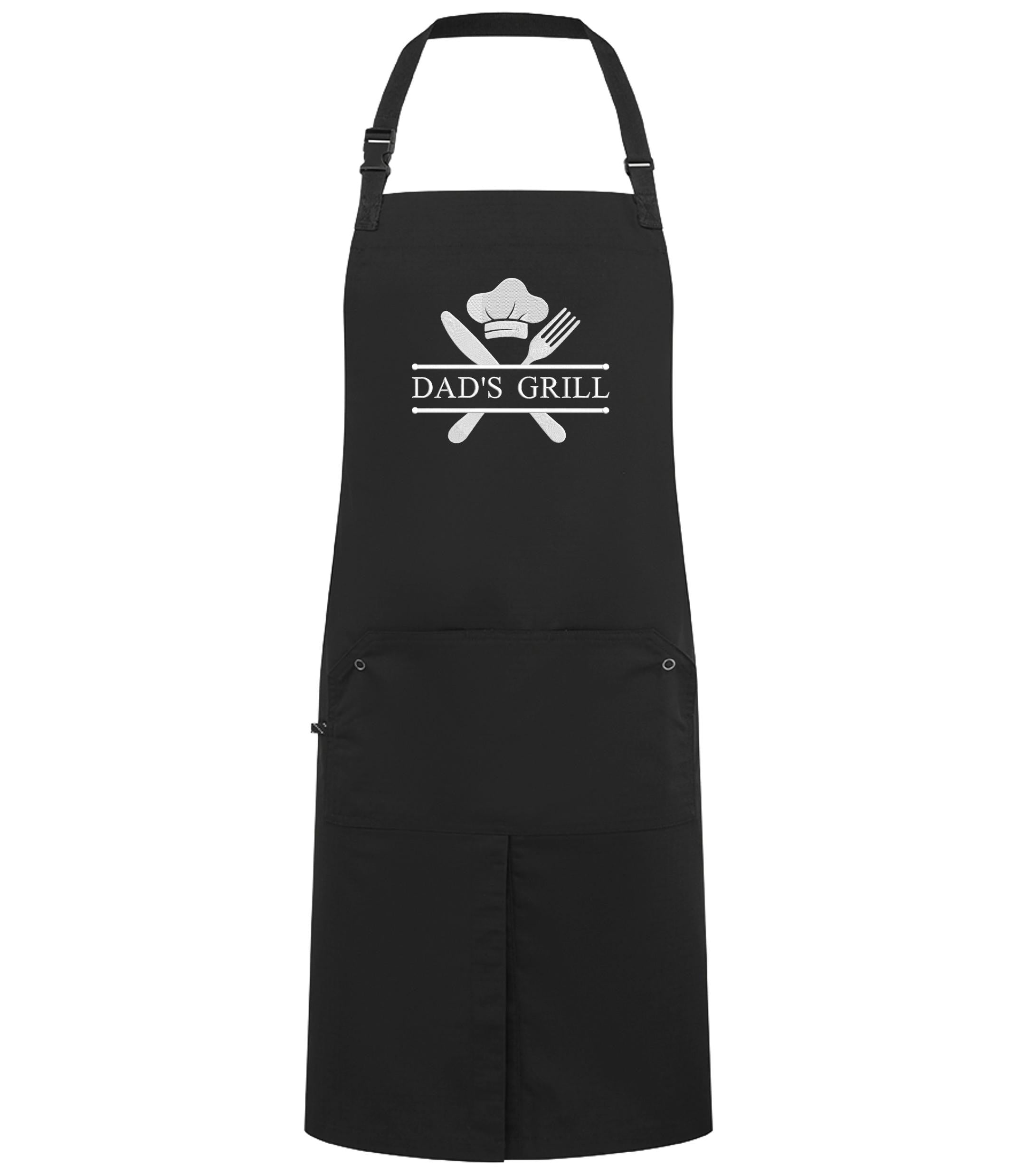 Embroidered Personalised Name Chef Apron Custom Text Kitchen Baking BBQ Gift
