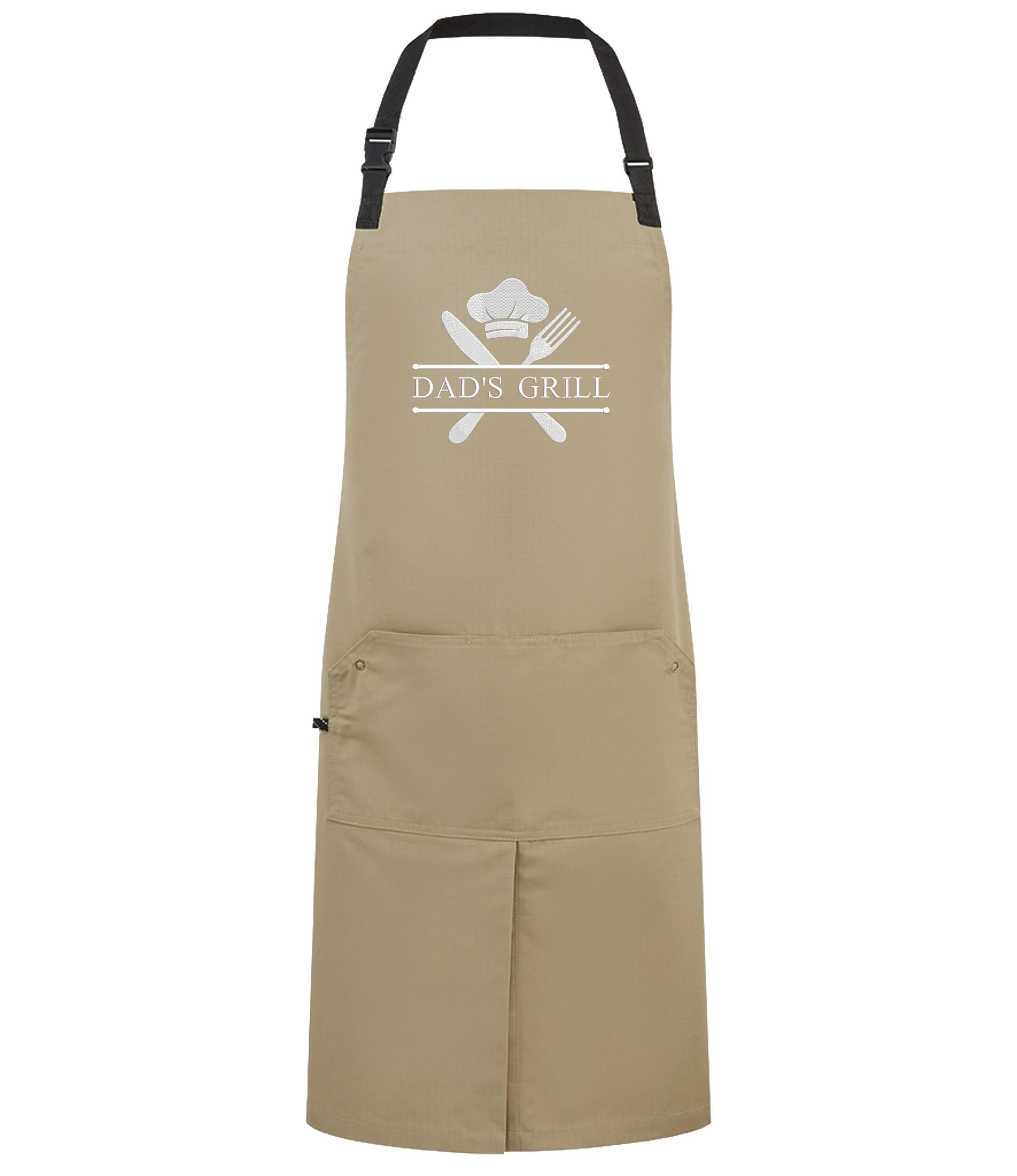 Embroidered Personalised Name Chef Apron Custom Text Kitchen Baking BBQ Gift