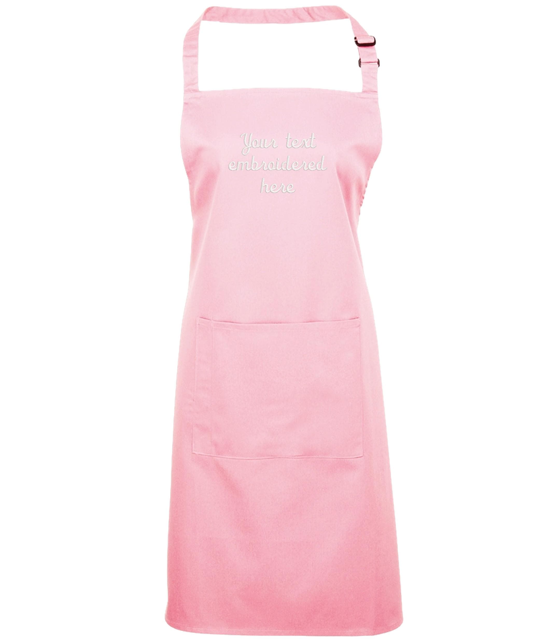 Embroidered Personalised Text Apron Custom Name Business Kitchen Baking Gift