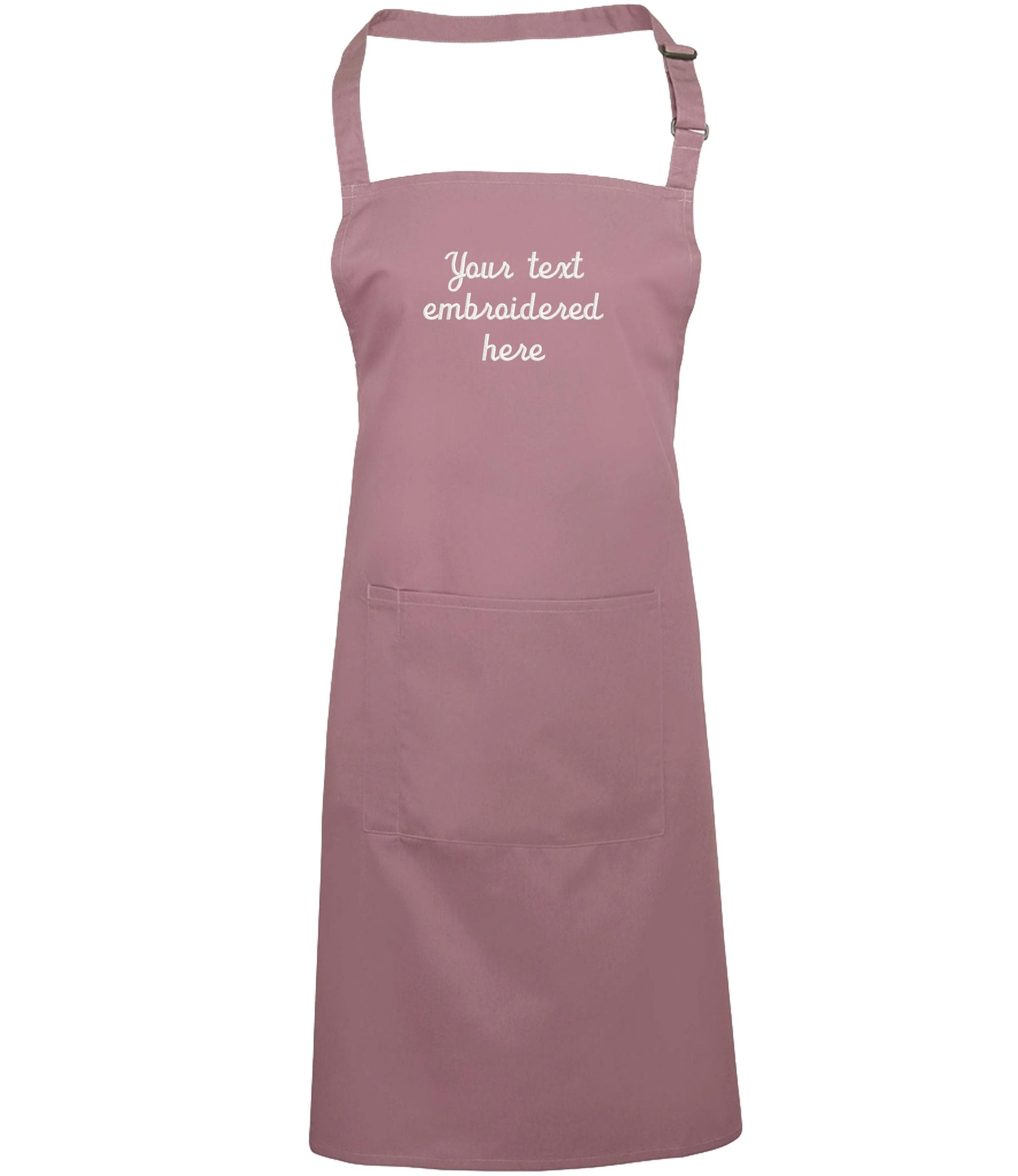 Embroidered Personalised Text Apron Custom Name Business Kitchen Baking Gift