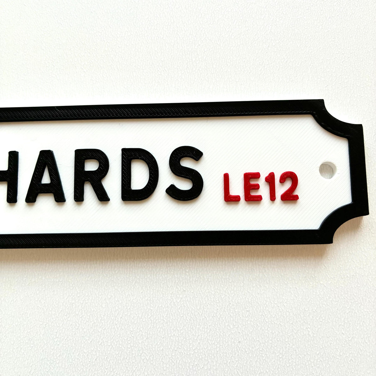 Personalised Text Sign – Custom Street Road Post Code House Decoration Plate