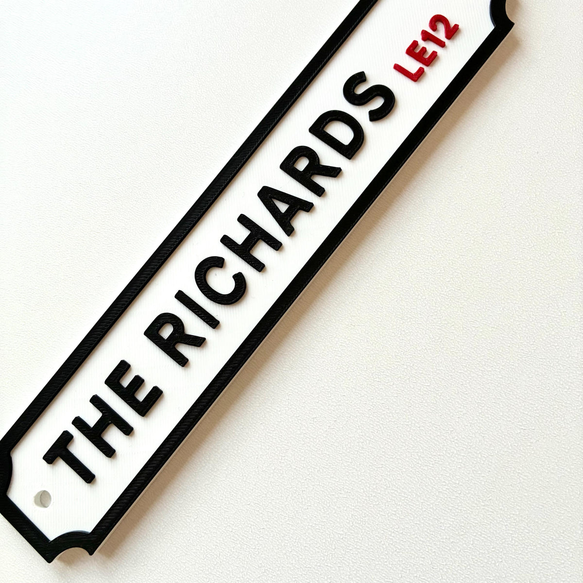 Personalised Text Sign – Custom Street Road Post Code House Decoration Plate
