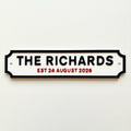 Personalised Text Sign – Custom Family Wedding Street Road House Decoration Plate