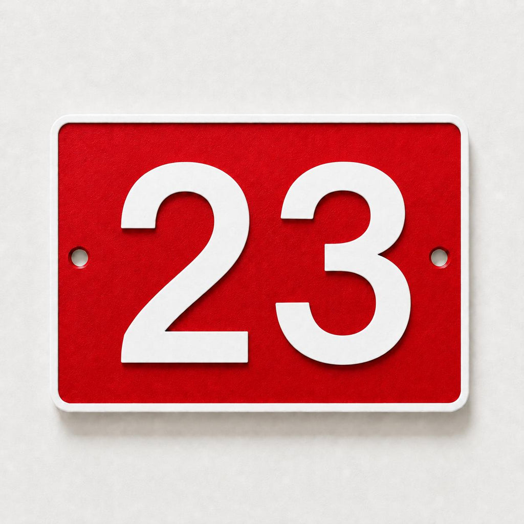 Personalised House Number Sign – Custom Home Front Door Gate Plate Plaque