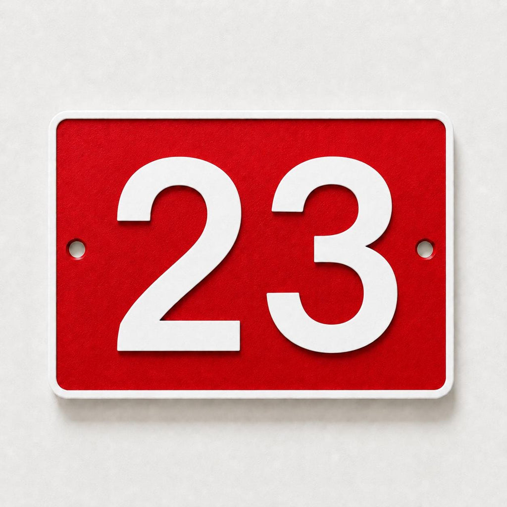 Personalised House Number Sign – Custom Home Front Door Gate Plate Plaque