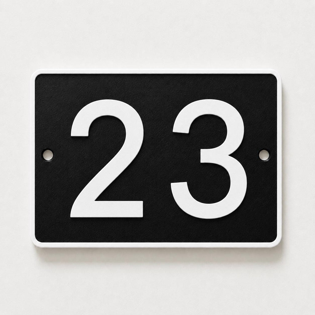 Personalised House Number Sign – Custom Home Front Door Gate Plate Plaque