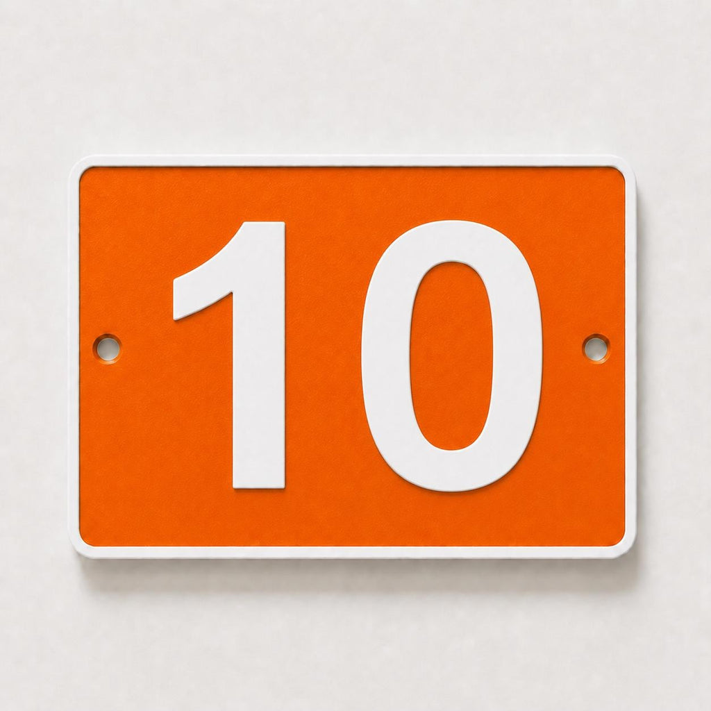 Personalised House Number Sign – Custom Home Front Door Gate Plate Plaque