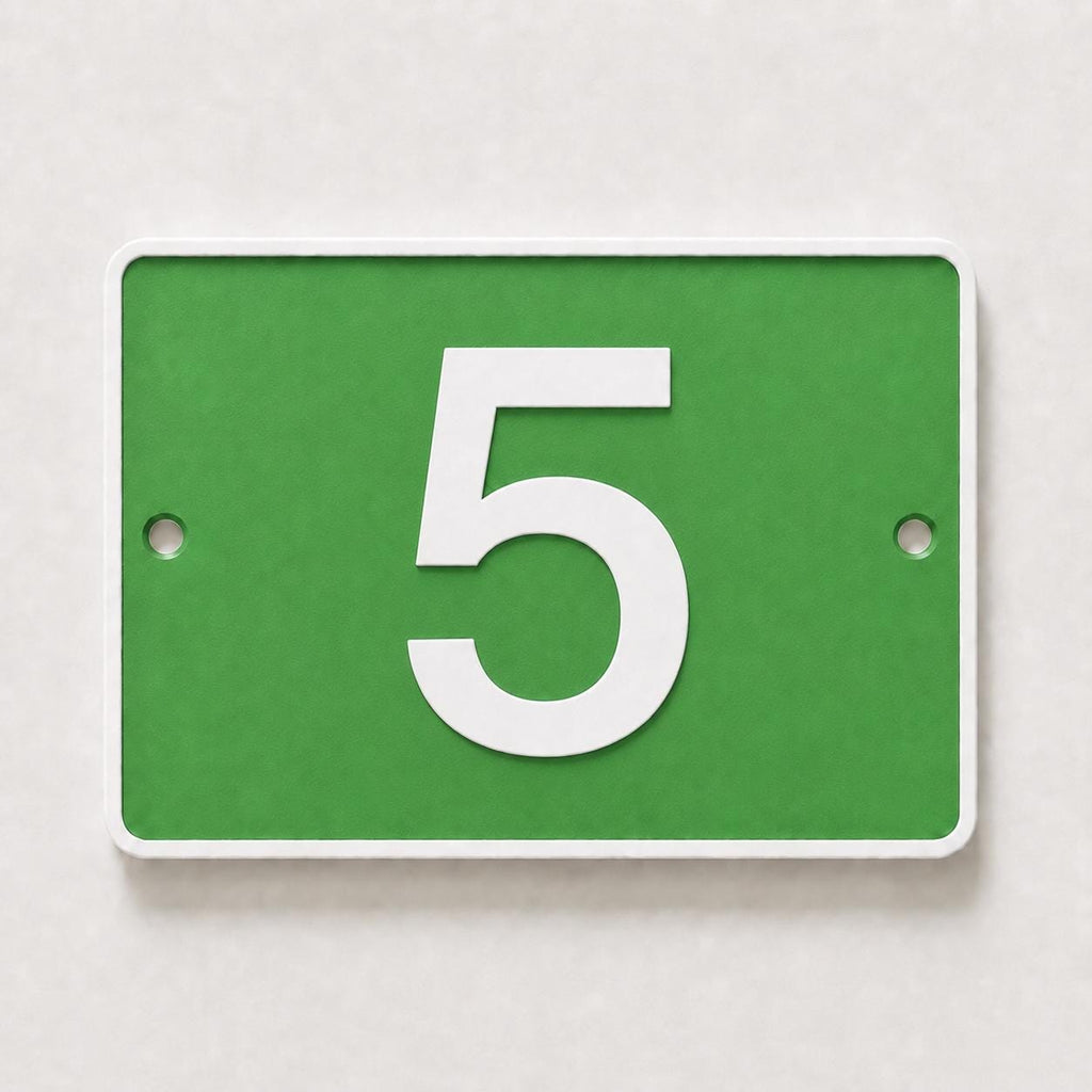 Personalised House Number Sign – Custom Home Front Door Gate Plate Plaque