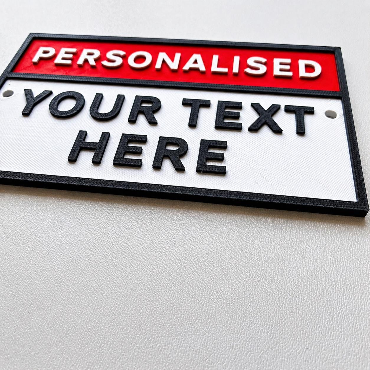 Personalised Your Text Warning Sign – Custom House Decoration Danger Plate Plaque