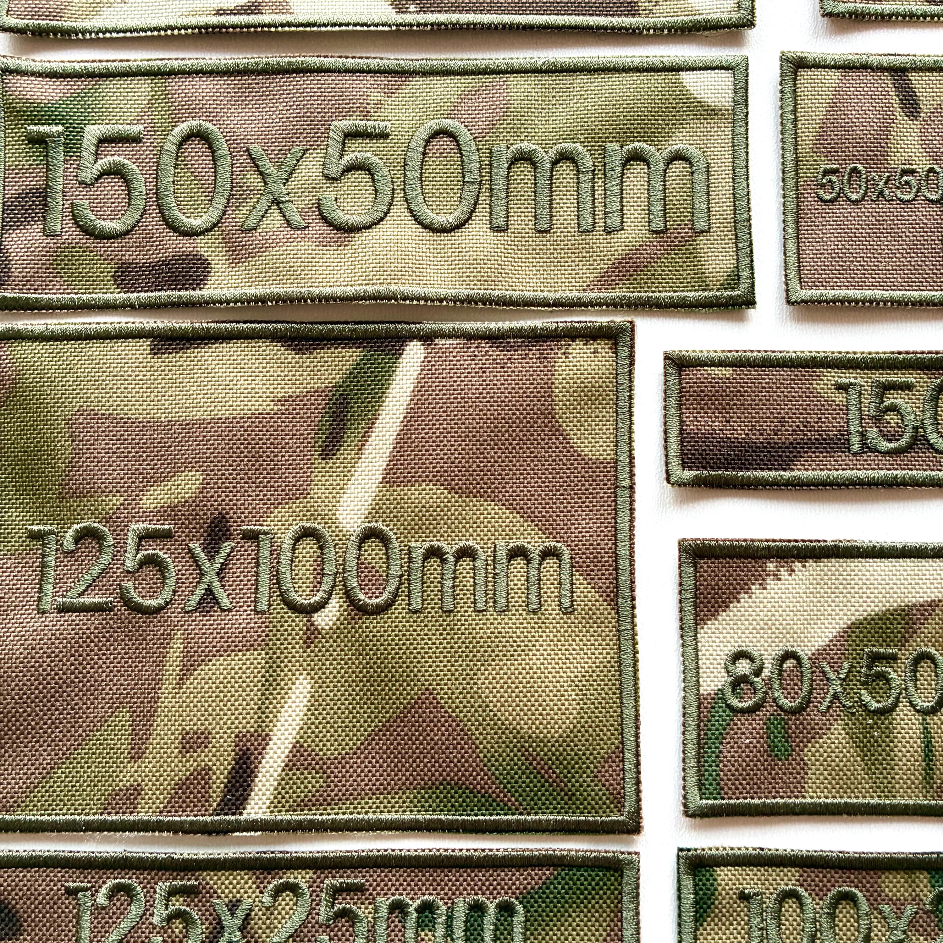 Personalised Embroidered Camo Patches Sew/Iron/VELCRO® Custom Text Molle Morale Badges
