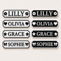 Personalised Name Black Door Sign – Custom Girls Bedroom Decoration Plate Plaque