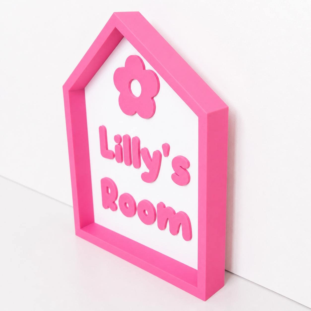 Personalised Freestanding House Sign Girls Name Bedroom Decoration Door Plaque