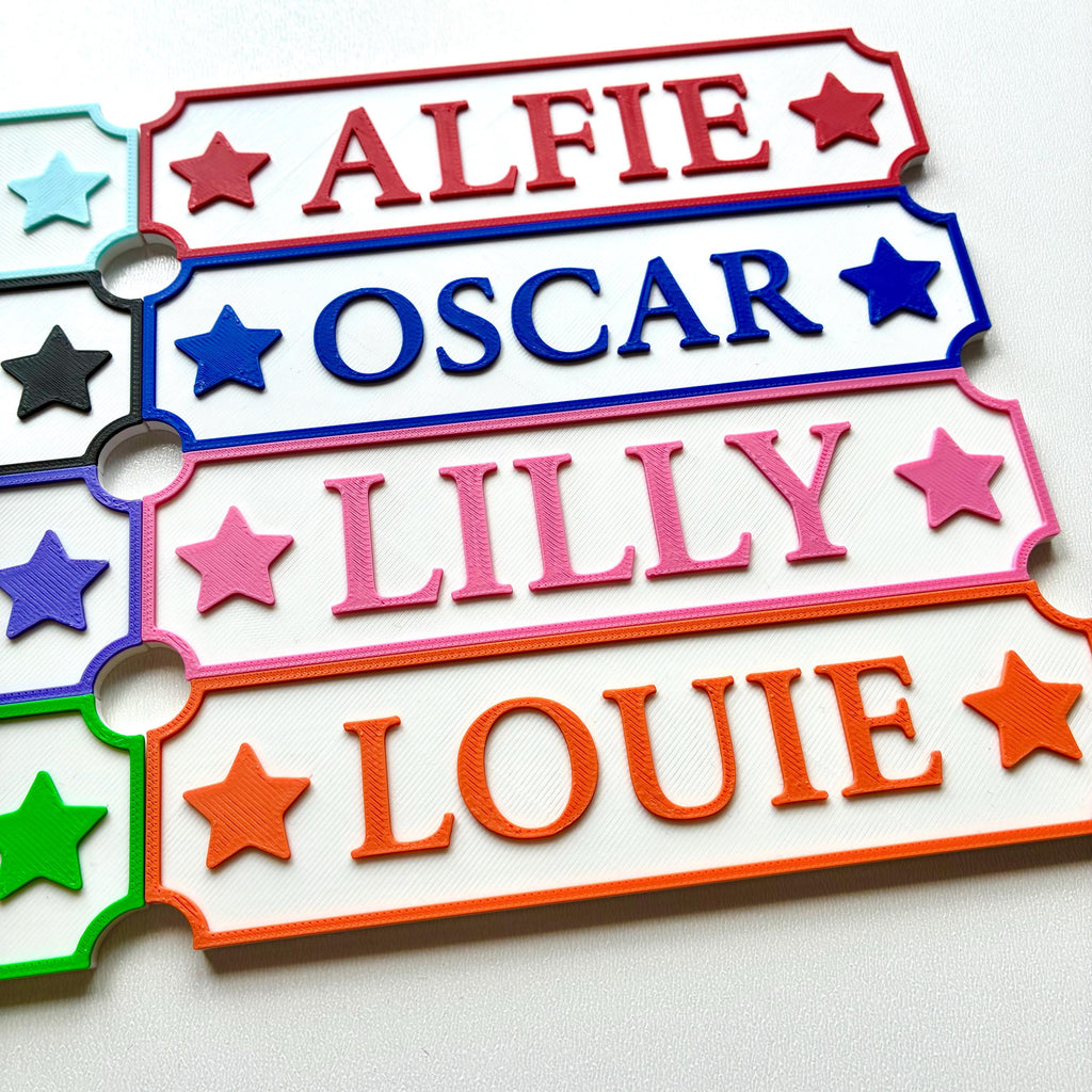 Personalised Kids Name Door Sign – Custom Girls Boys Bedroom Decoration Plate