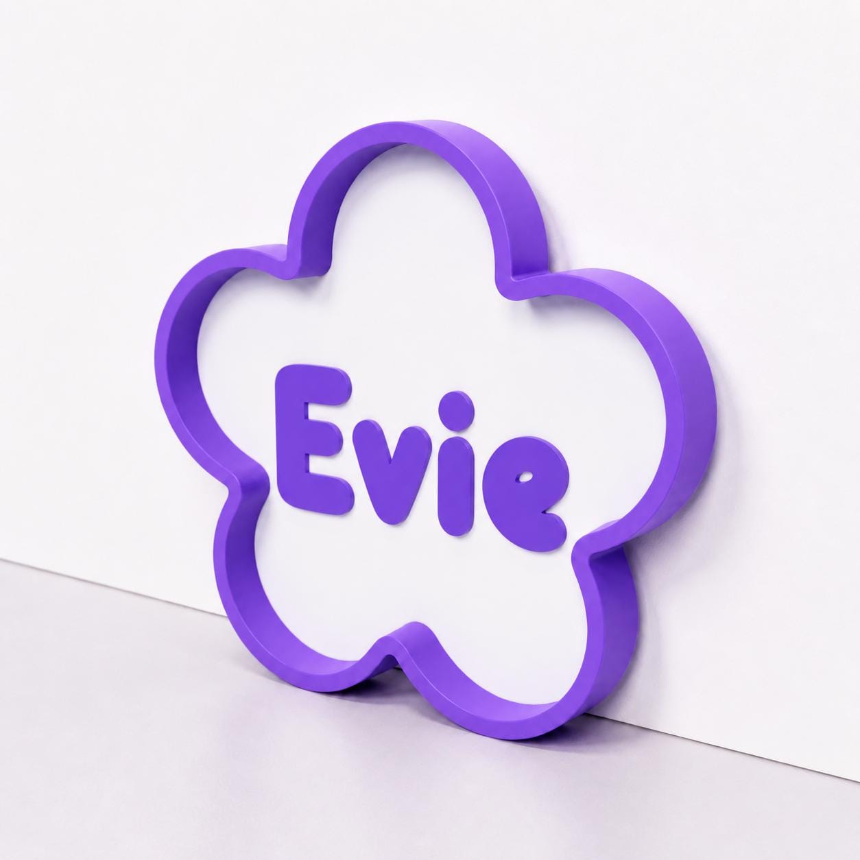 Personalised Freestanding Flower Sign Girls Name Bedroom Decoration Door Plaque