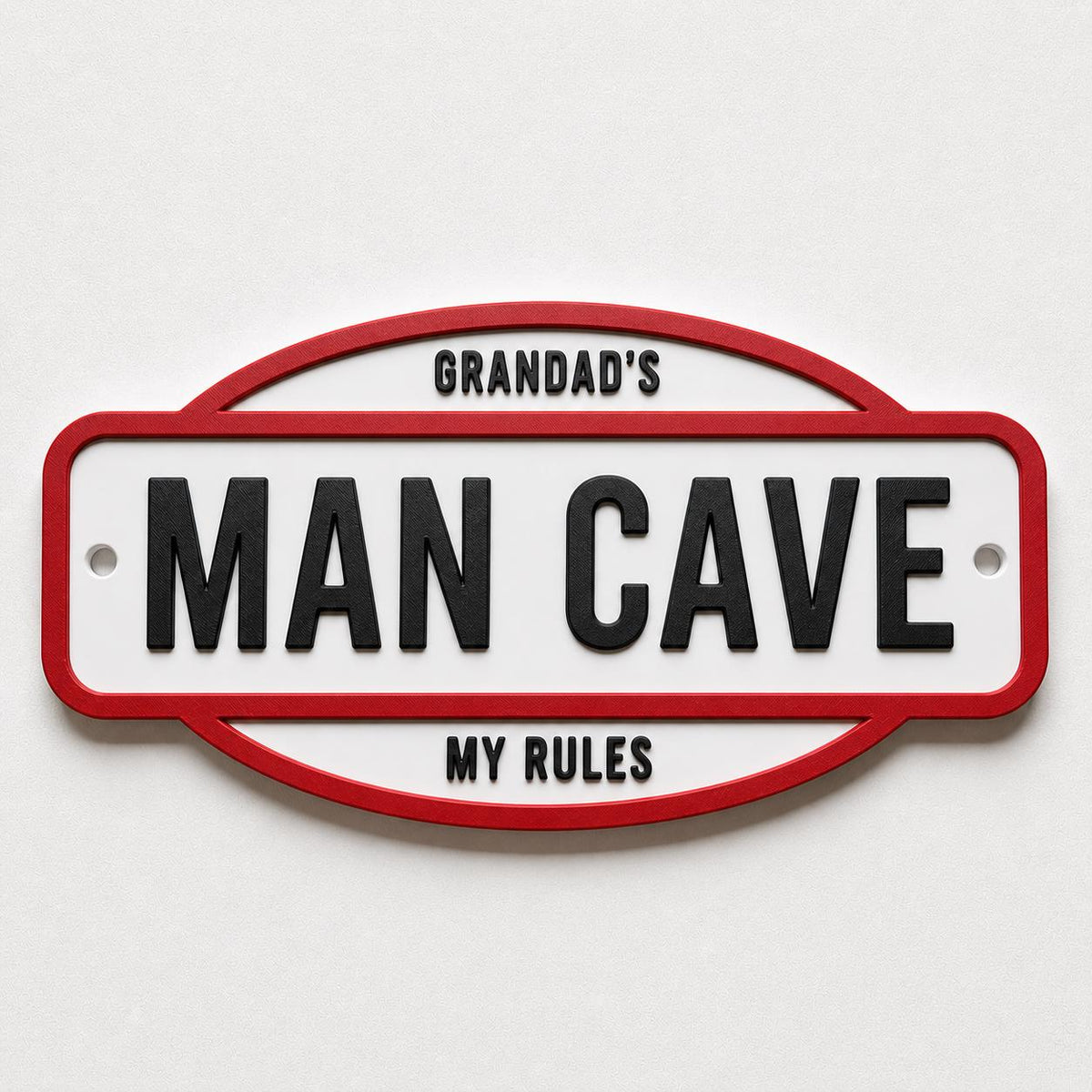 Personalised Text Sign - Novelty Man Cave Workshop Garage Shed Funny Gift Plaque