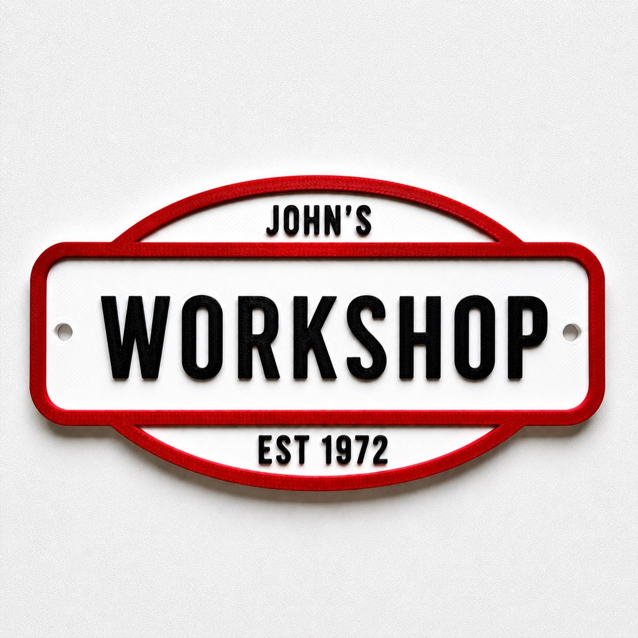 Personalised Text Sign - Novelty Man Cave Workshop Garage Shed Funny Gift Plaque