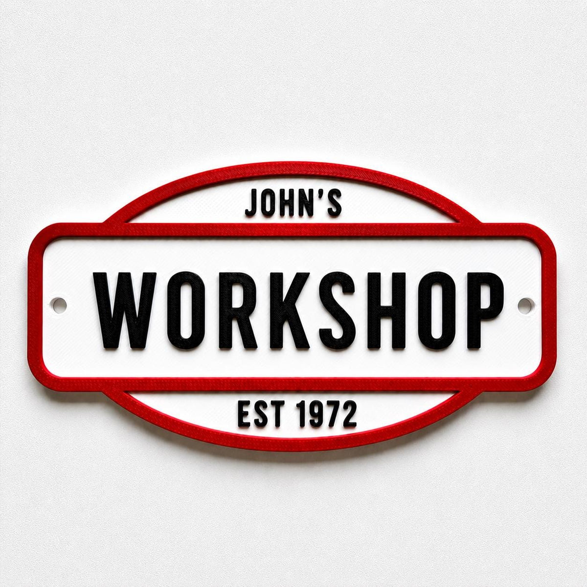 Personalised Text Sign - Novelty Man Cave Workshop Garage Shed Funny Gift Plaque