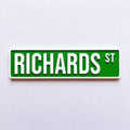 Personalised Text New York Green Street Sign Road Avenue House Decoration Plate