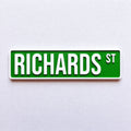 Personalised Text New York Green Street Sign Road Avenue House Decoration Plate