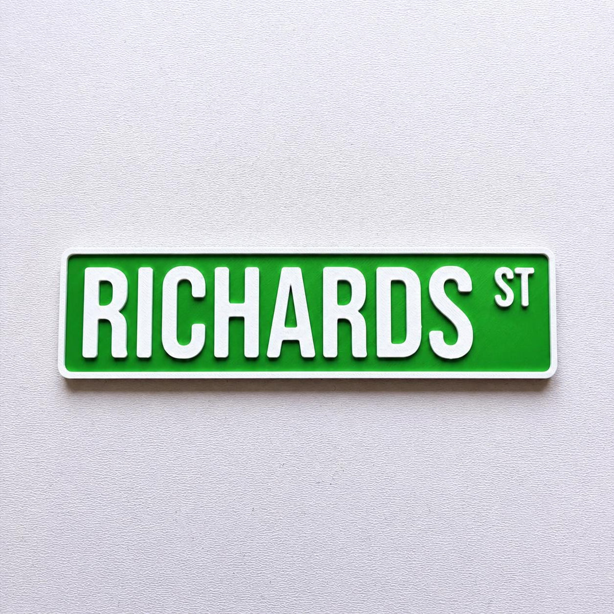 Personalised Text New York Green Street Sign Road Avenue House Decoration Plate