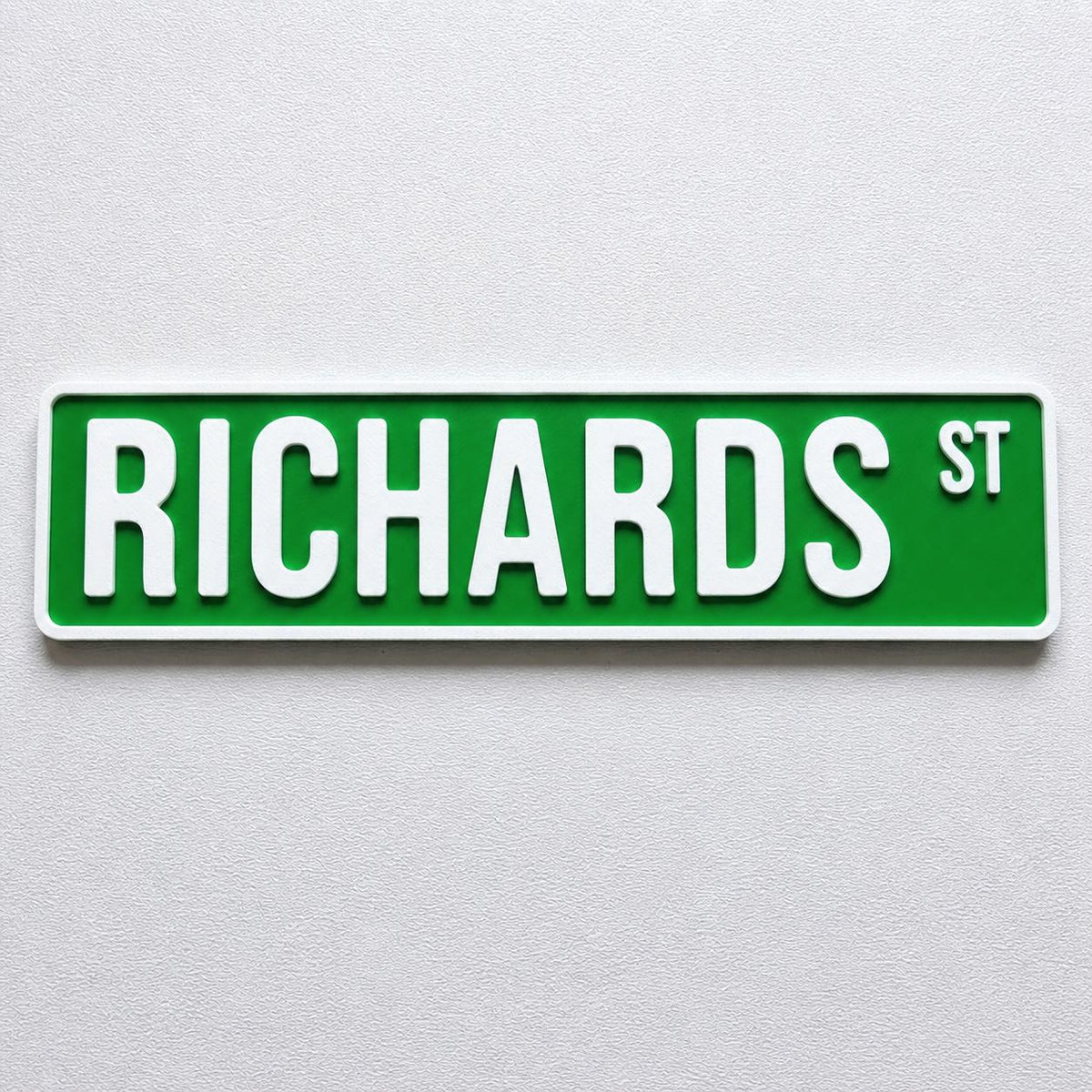 Personalised Text New York Green Street Sign Road Avenue House Decoration Plate