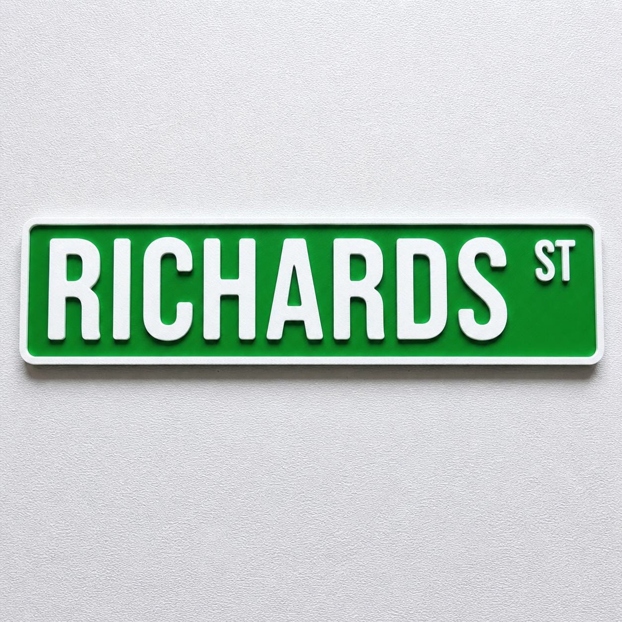 Personalised Text New York Green Street Sign Road Avenue House Decoration Plate