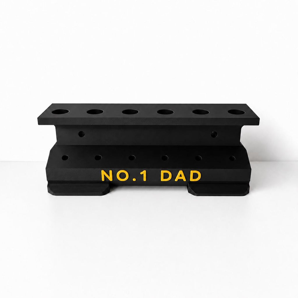 Personalised 6-Slot Darts Holder Name Text Wall Mounted/Freestanding Rack Stand