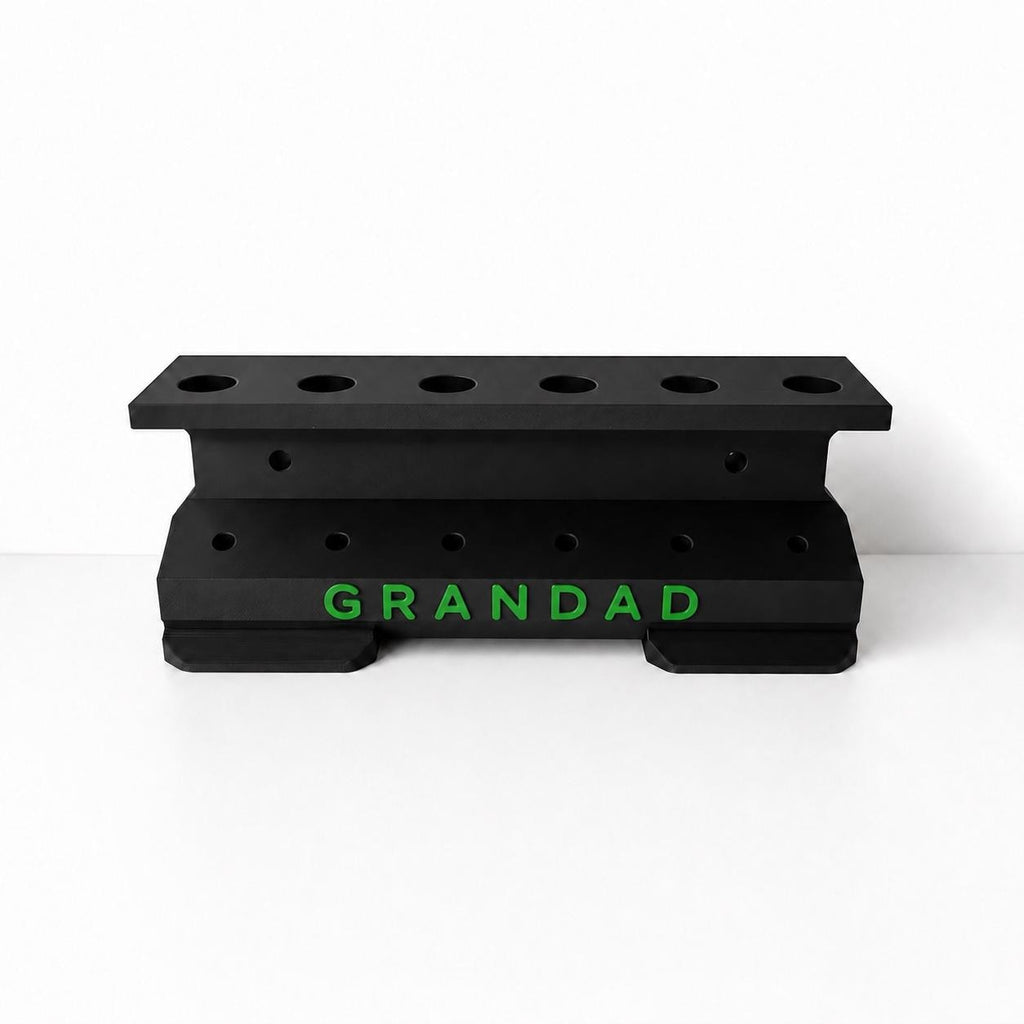 Personalised 6-Slot Darts Holder Name Text Wall Mounted/Freestanding Rack Stand