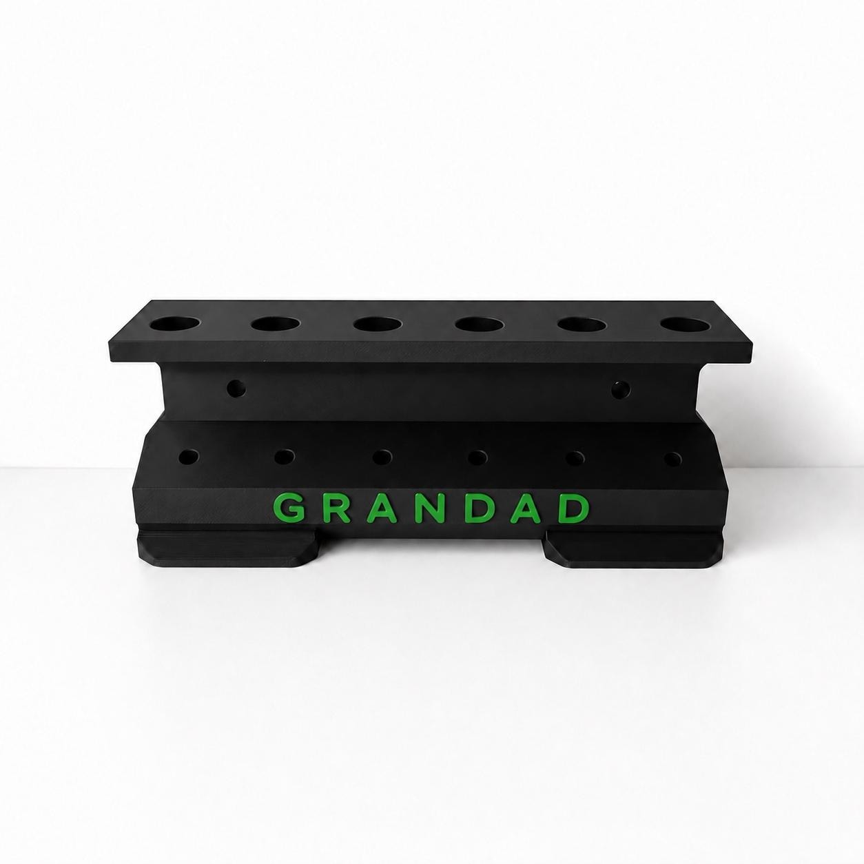 Personalised 6-Slot Darts Holder Name Text Wall Mounted/Freestanding Rack Stand