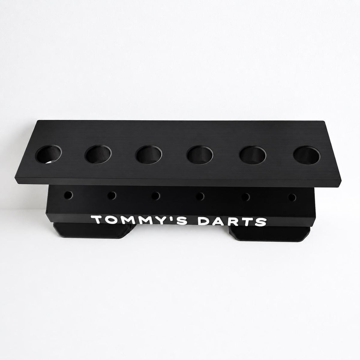Personalised 6-Slot Darts Holder Name Text Wall Mounted/Freestanding Rack Stand