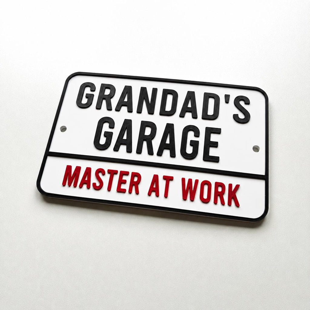 Personalised Text Sign - Novelty Man Cave Workshop Garage Shed Funny Gift Plaque