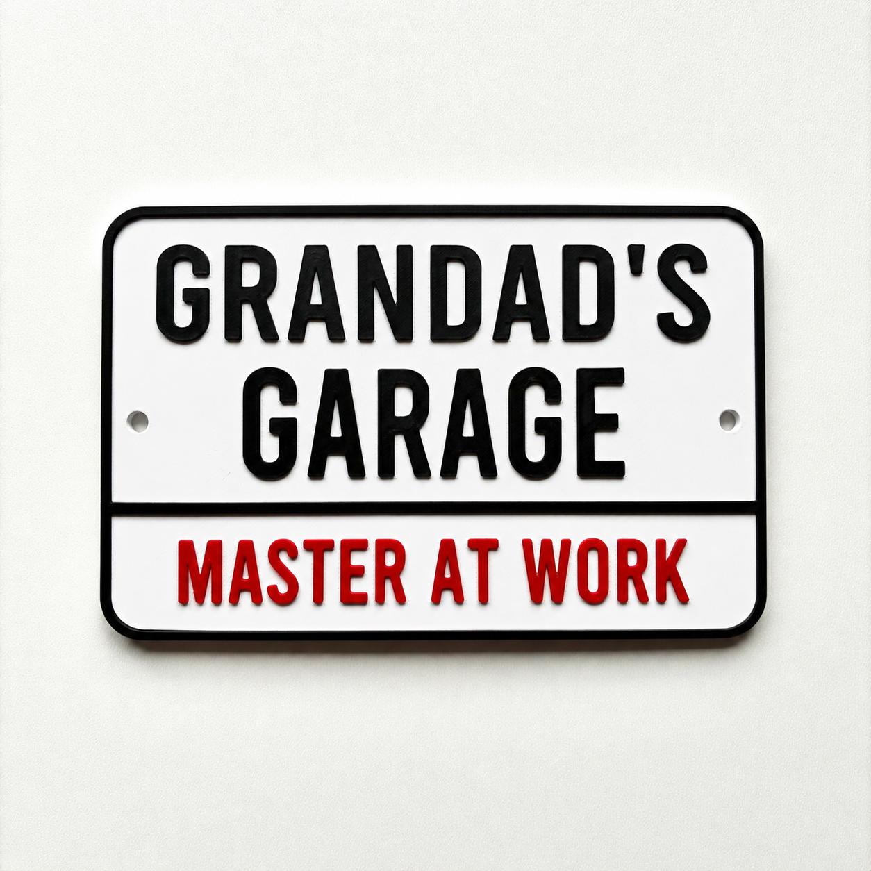 Personalised Text Sign - Novelty Man Cave Workshop Garage Shed Funny Gift Plaque