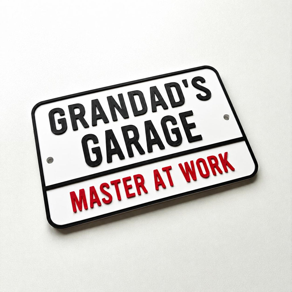Personalised Text Sign - Novelty Man Cave Workshop Garage Shed Funny Gift Plaque