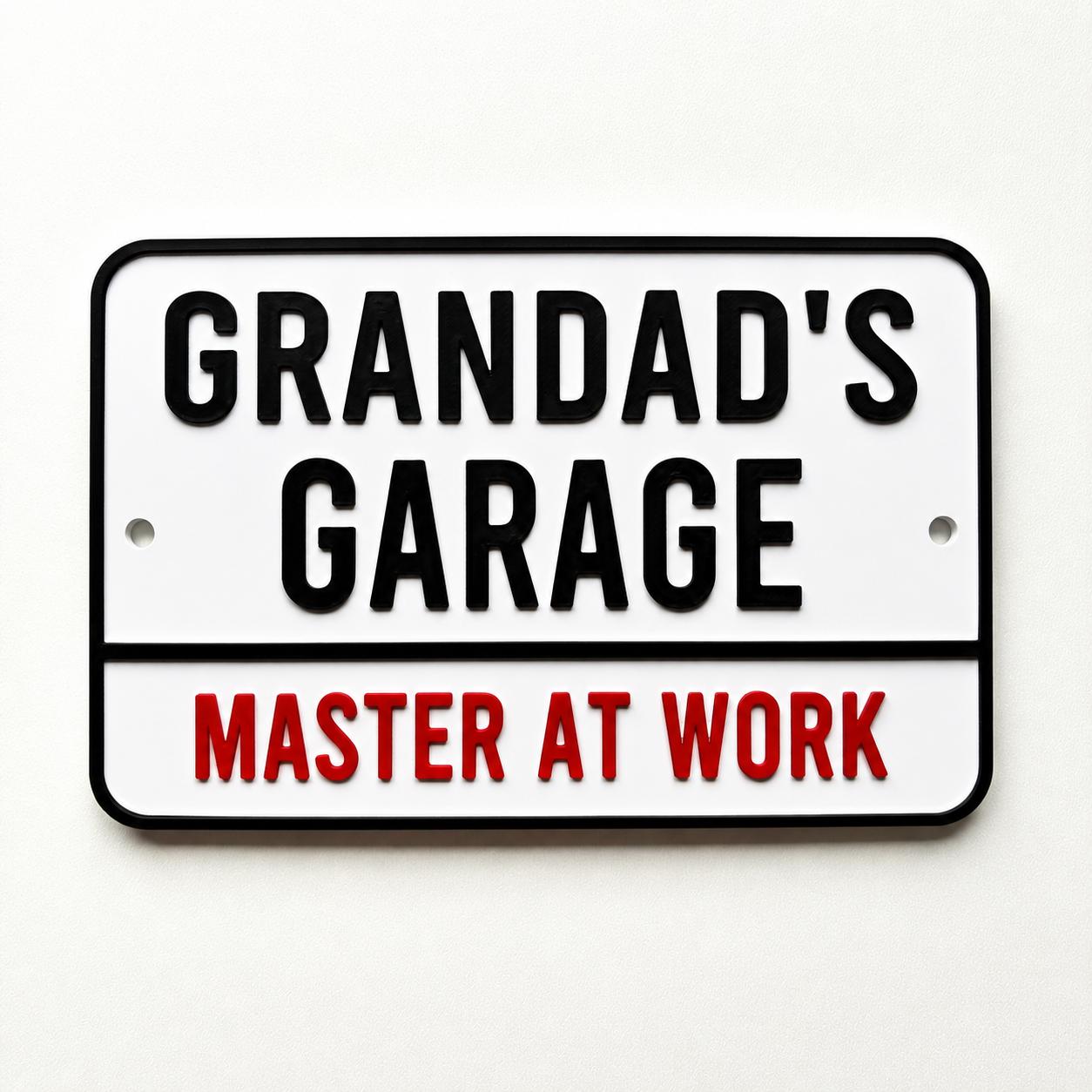 Personalised Text Sign - Novelty Man Cave Workshop Garage Shed Funny Gift Plaque