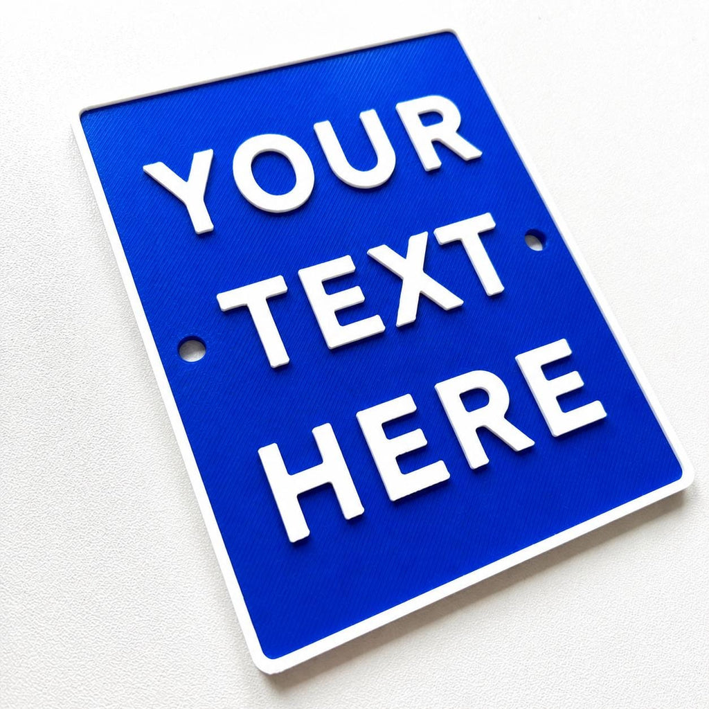 Personalised Your Text Sign – Custom House Decoration Plate Warning Plaque