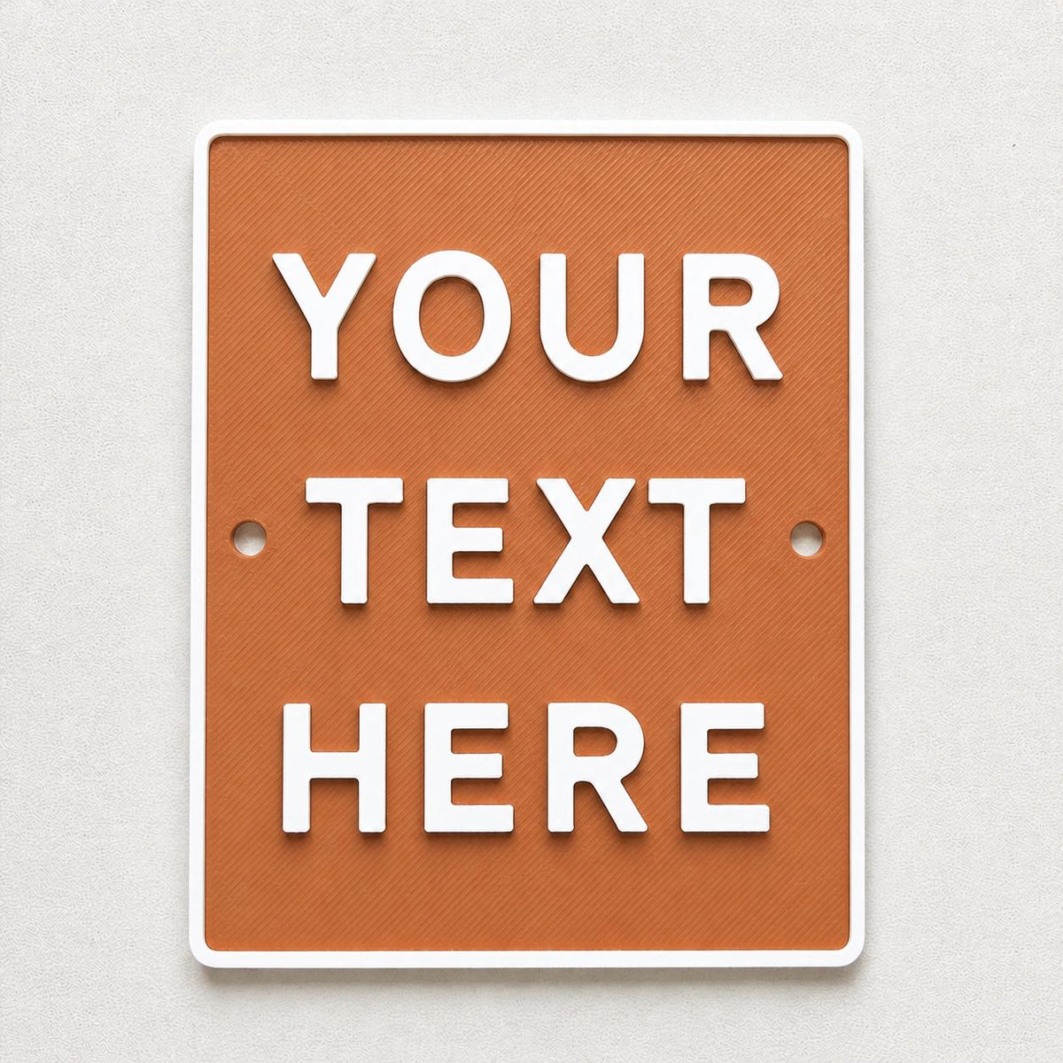 Personalised Your Text Sign – Custom House Decoration Plate Warning Plaque