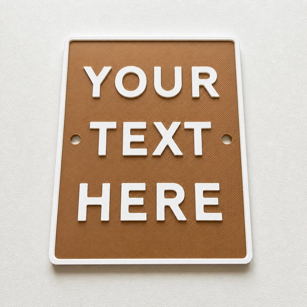 Personalised Your Text Sign – Custom House Decoration Plate Warning Plaque