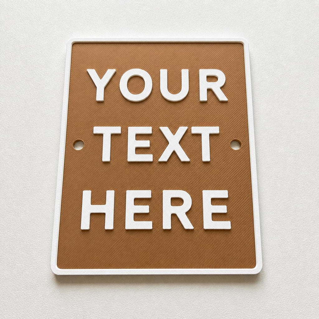 Personalised Your Text Sign – Custom House Decoration Plate Warning Plaque