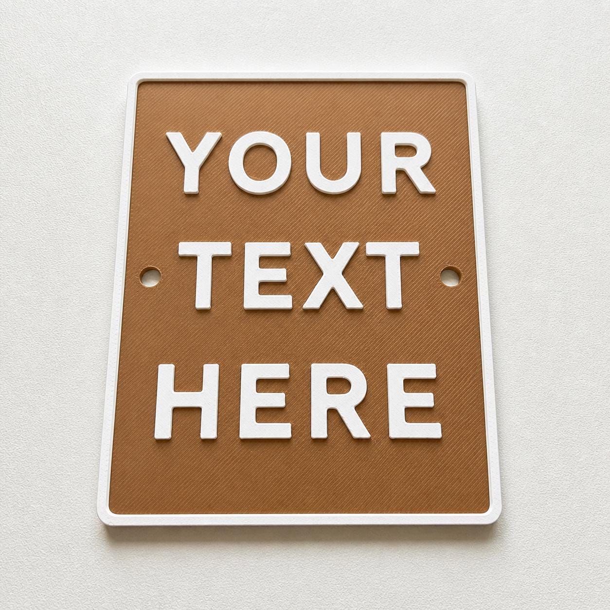Personalised Your Text Sign – Custom House Decoration Plate Warning Plaque