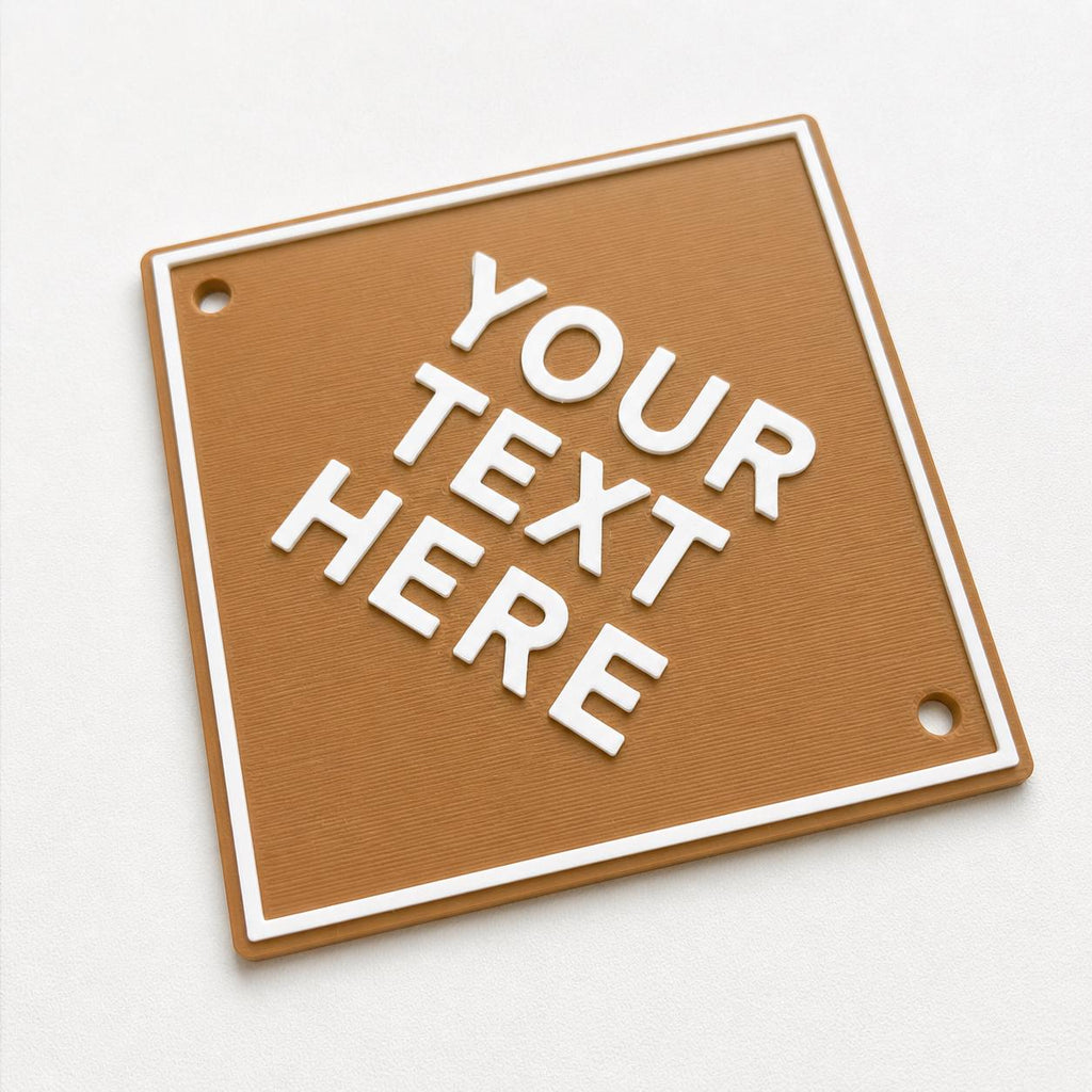 Personalised Your Text Sign – Custom House Decoration Plate Warning Plaque