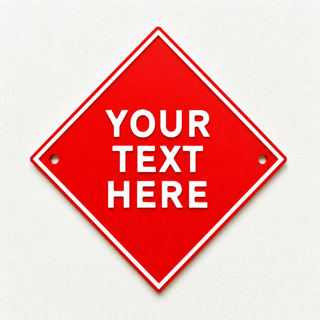 Personalised Your Text Sign – Custom House Decoration Plate Warning Plaque