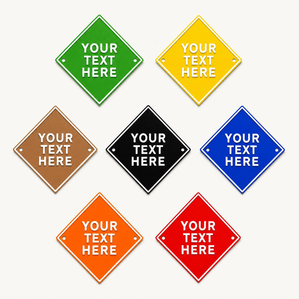 Personalised Your Text Sign – Custom House Decoration Plate Warning Plaque