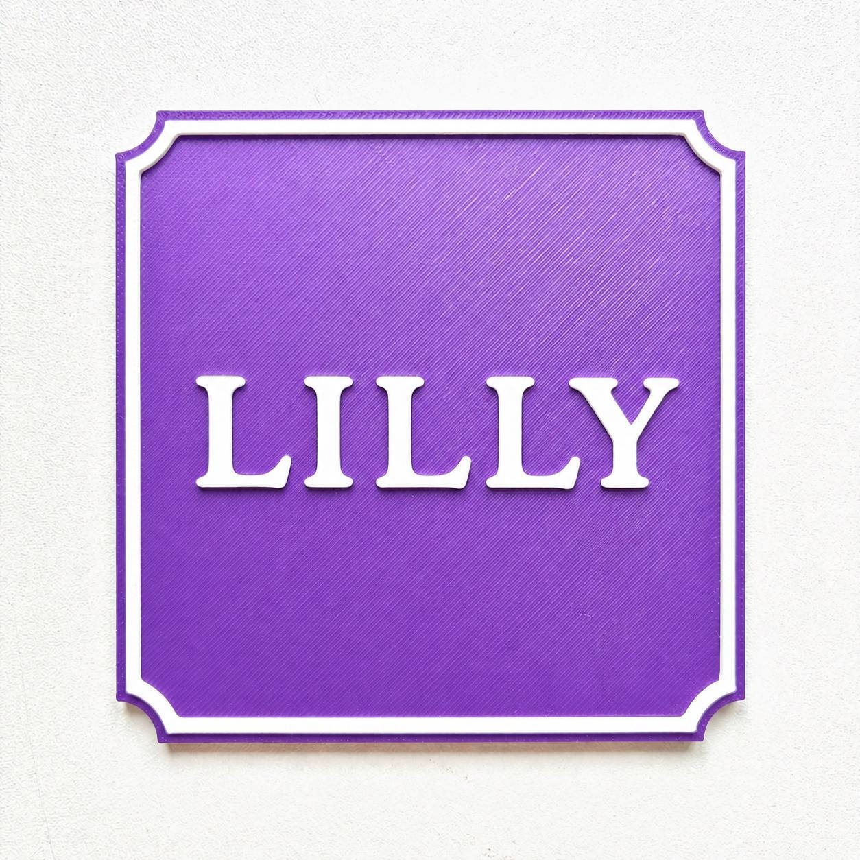 Personalised Kids Name Door Sign – Custom Girls Boys Bedroom Decoration Plate