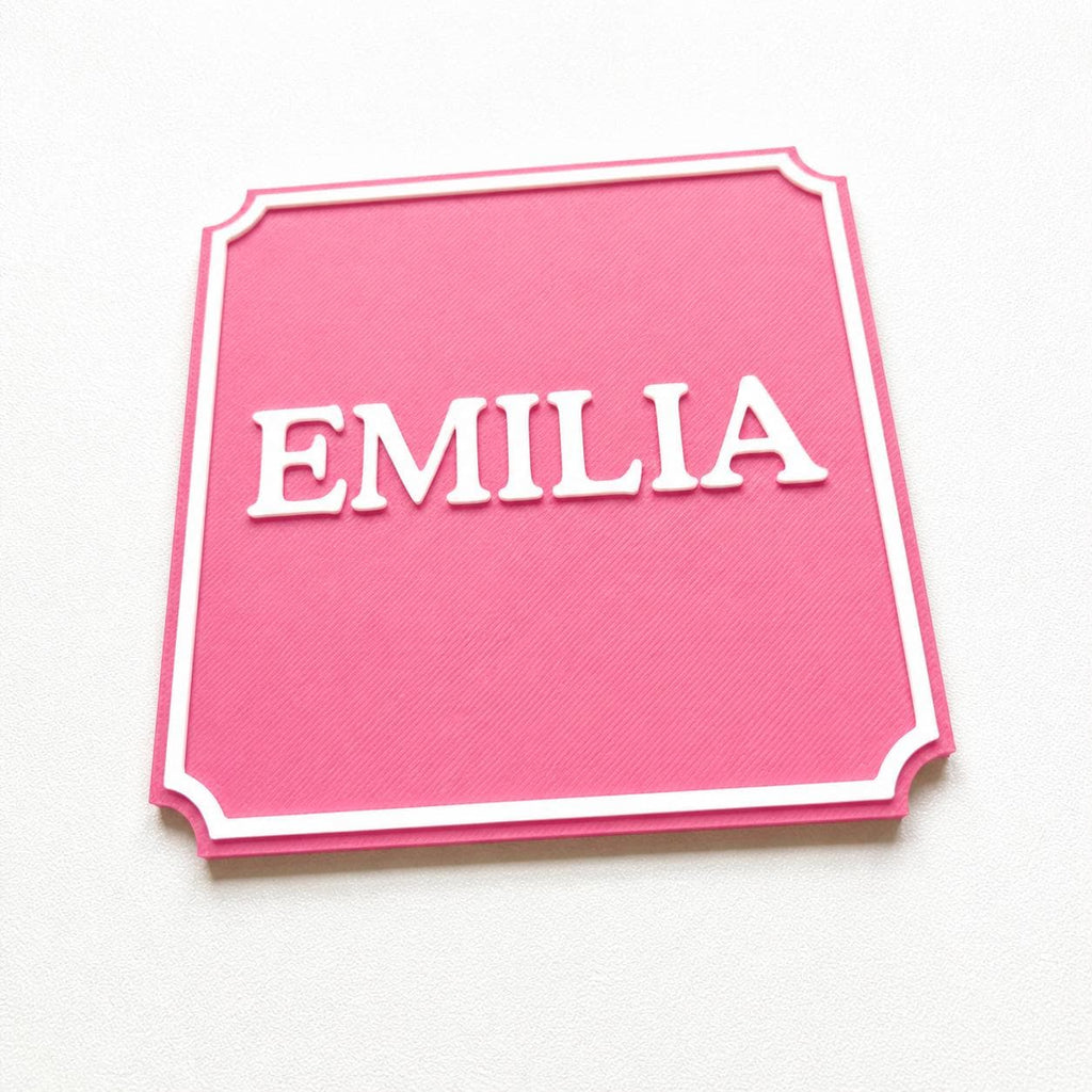 Personalised Kids Name Door Sign – Custom Girls Boys Bedroom Decoration Plate