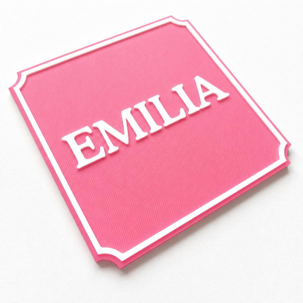 Personalised Kids Name Door Sign – Custom Girls Boys Bedroom Decoration Plate